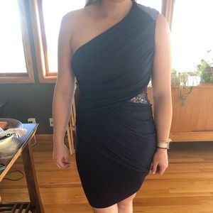 Bebe Addiction One Shoulder Dress - size M